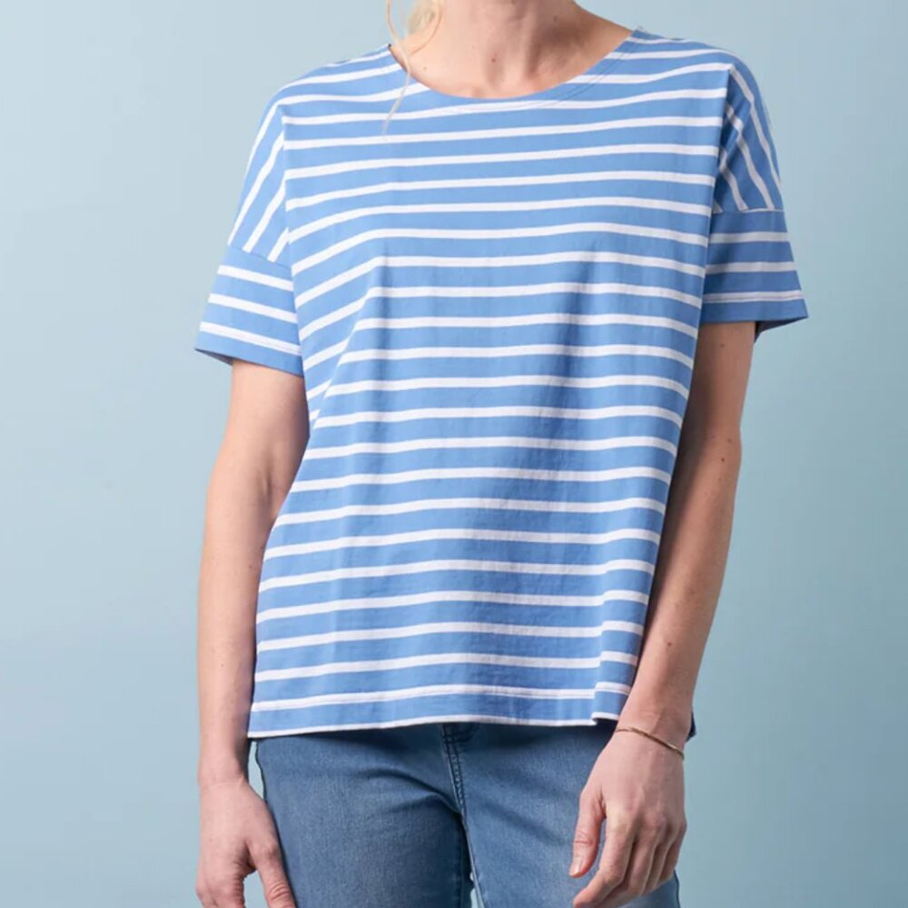 Charlie Jane Cotton Stripe Tee NWT